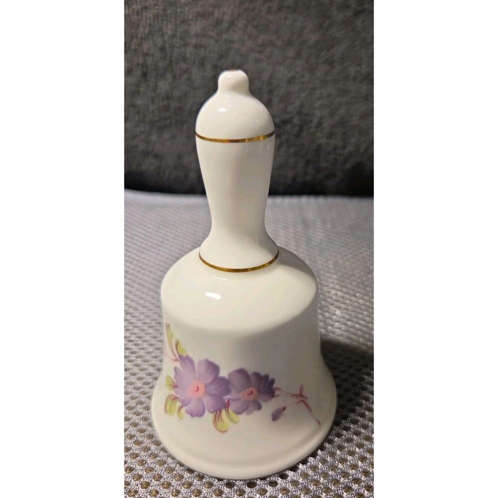 vintage Coalport fine bone china bell Floral Design 4" Tall - Picture 2 of 5
